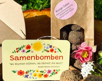 Samenbomben Rosige Zeiten, Blumenmurmeln, Seedballs,Wildblumensaatgut