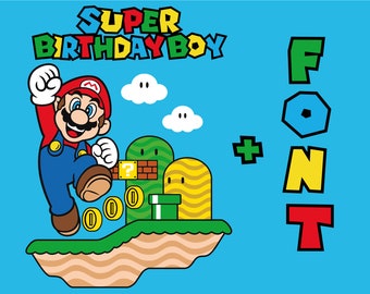 Download Mario Birthday Svg Etsy
