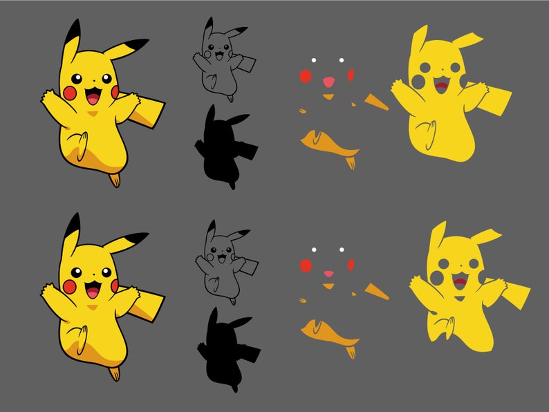 Download Png Eps Pikachu Svg Pikachu Set Pokemon Svg Cut Files For Cricut Drawing Illustration Art Collectibles Stage Ir Davivienda Qdata Io