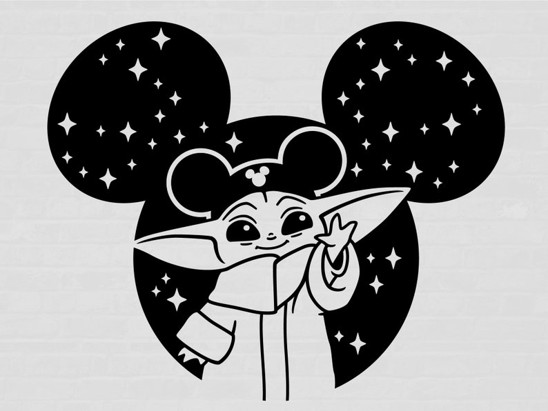 Baby Yoda Svg Ears Baby Yoda Svg Mandalorian Svg Cut Files Etsy
