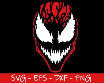 Carnage svg, Carnage head Cricut, Symbiote svg, Cut Files For Cricut Silhouette, Dxf, Png, Eps