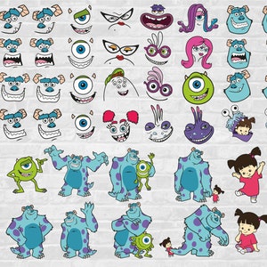 Monsters Svg, Characters SVG, Cut files for Cricut, png zdjęcie 1