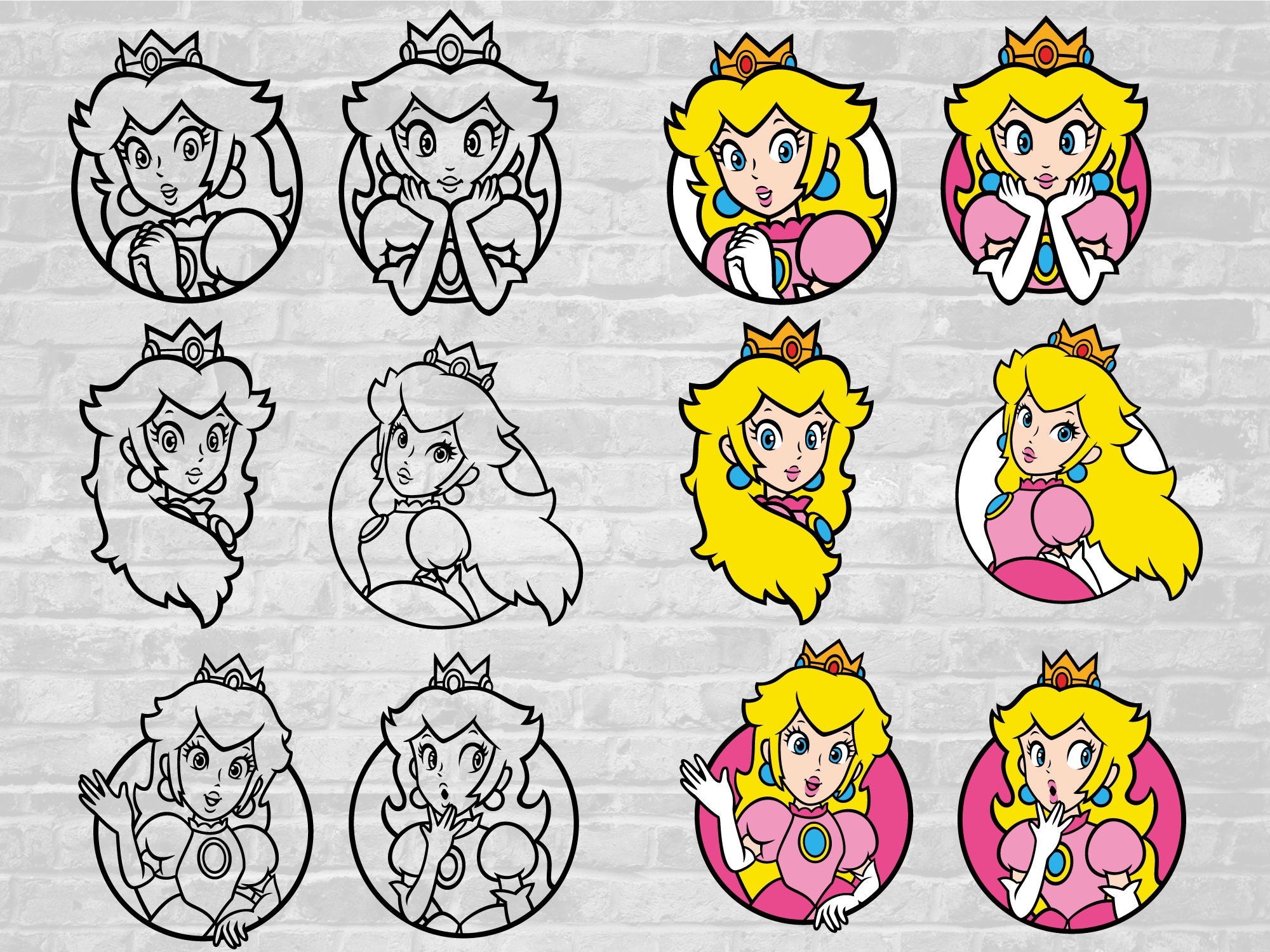 Download Princess Peach Svg Princess Svg Games Svg Super Mario Svg ...