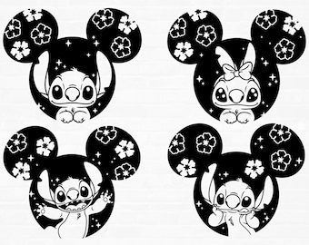 Stitch Ears Svg, Stitch Svg, Cut files for Cricut, png