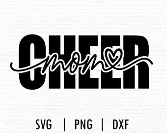 Cheer Mom SVG, Cheerleader SVG, Cheer Svg, Arquivos de corte para Cricut e Silhouette, Svg, Png, Dxf, COD043