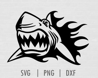 Tiburón, Tiburón Svg, Tiburón Clipart, Cortar archivos para Cricut, png