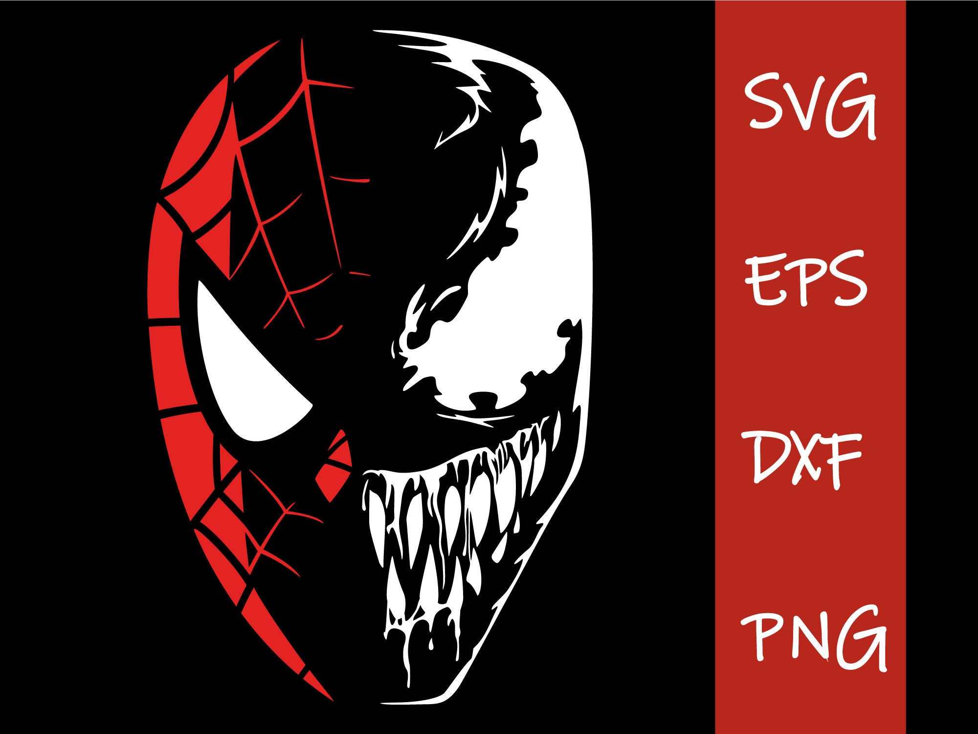 Spiderman Venom SVG Superhero Png Marvel Comics Digital - Etsy Denmark