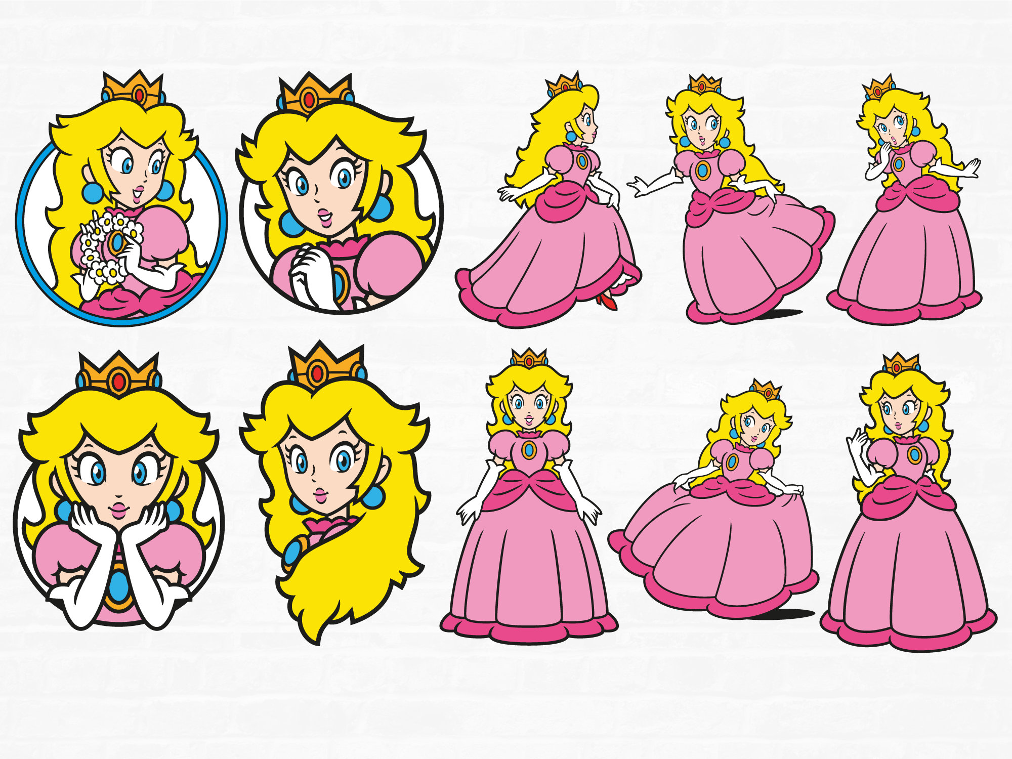 Princesa peach dibujo facil