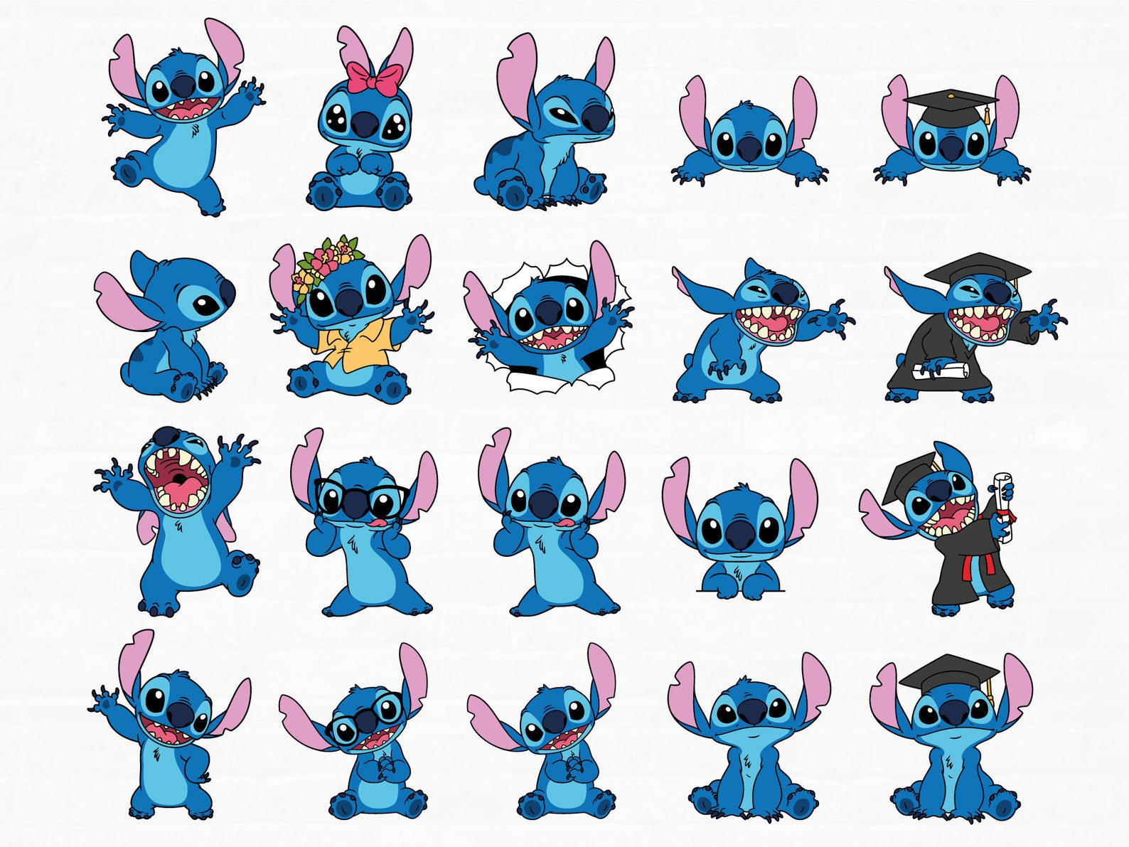  Stitch Svg Stitch Pack Lilo & Stitch Svg Fichiers de coupe - Etsy France