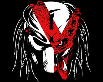 Predator SVG, Predator Clip Art, Depredador Svg, Predator, Eps, Dxf PNG