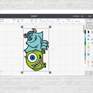 Monsters Svg, Characters SVG, Cut files for Cricut, png zdjęcie 3