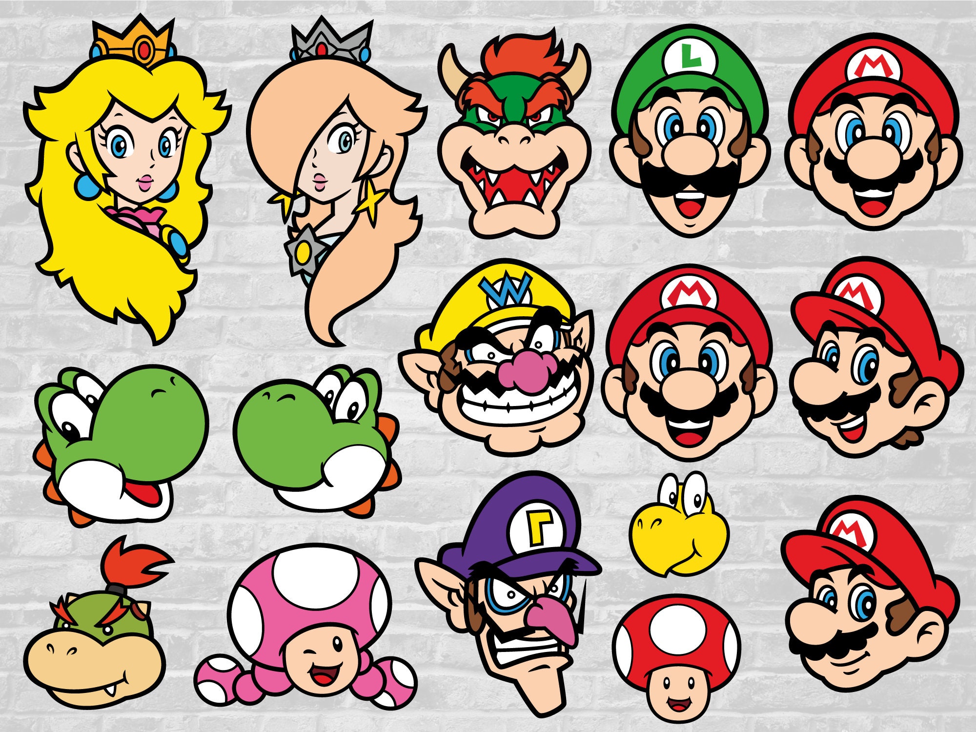 Super Mario Bros Svg, Mario Game Png, Bowser, Yoshi, Captain Toad ...