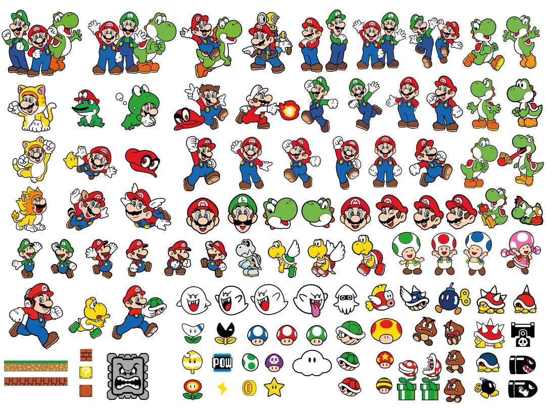 How To Draw Super Paper Mario Characters