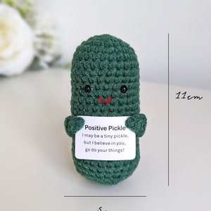 Illumina i tuoi regali giornalieri, ornamenti all'uncinetto con frutta e verdura, regali amigurumi di supporto emotivo Pickle