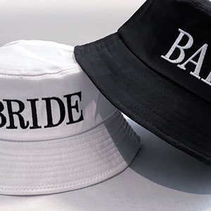 Bride Bucket Hat, Custom Bucket Hat, Babe Bucket Hat, Bride Hat, Wifey Hat, Wifey Bucket Hat, Bachelorette Party Hat, Embroidered Bucket Hat