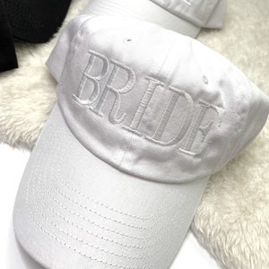Bride Hat / Bride Baseball Hat / Bride Dad Hat / Embroidered Wifey Hat / Babe Hat / Bachelorette Party Hats / Bridal Party Hats / Groom Hat