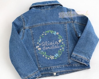 Baby Denim Jacket / Kids Jean Jacket / Baby Embroidered Denim Jacket / Custom Denim Jacket / Personalized Jean Jacket / Toddler Jean Jacket