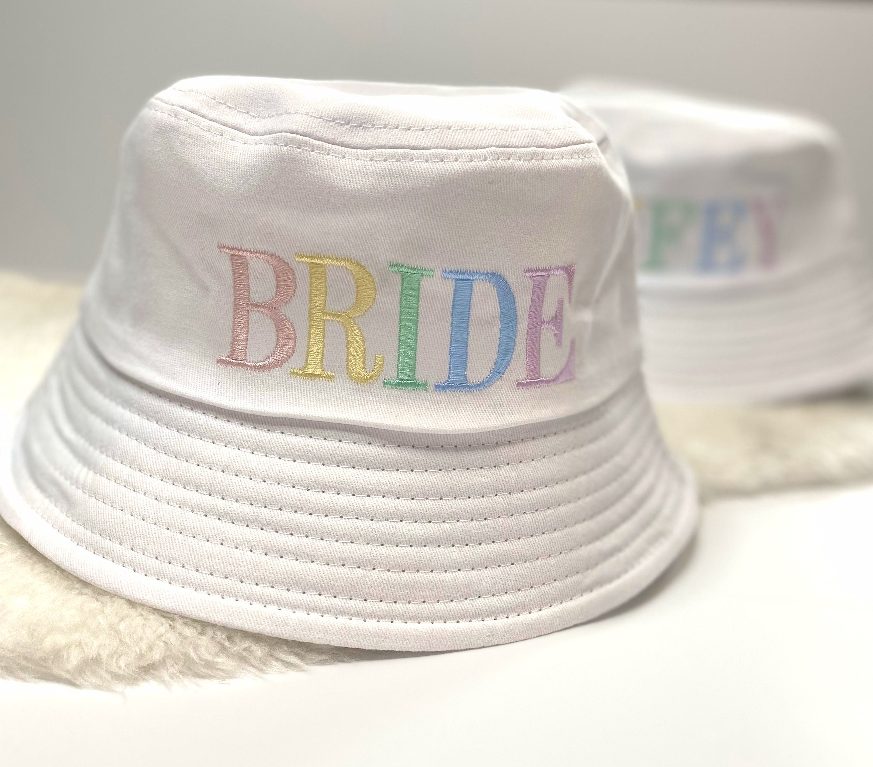 Bride Bucket Hat Custom Bucket Hat Bride Hat Wifey Hat Etsy UK