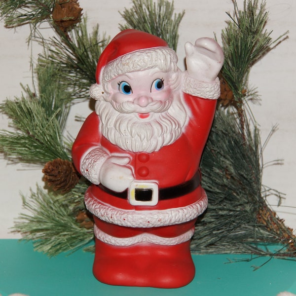 Large Vintage Squeaky Toy Santa