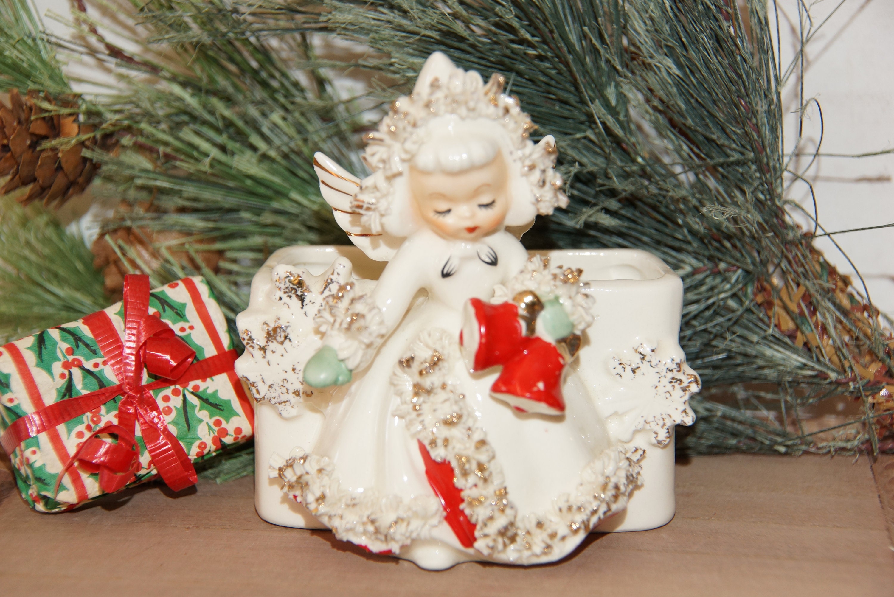 Holt Howard Christmas Angel Planter - Etsy