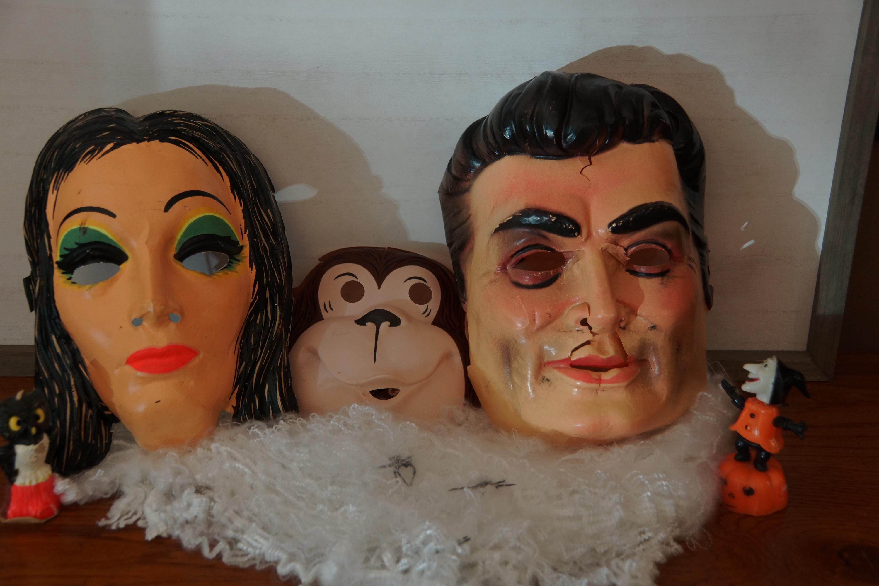 Vintage Halloween Masks: Select One - Etsy
