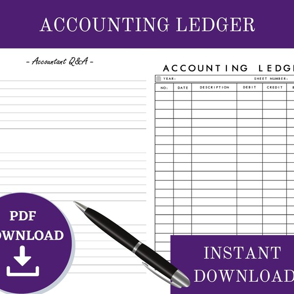 Bookkeeping Ledger - Etsy