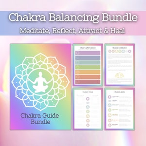Chakra Bundle (Spiritual Journal ~ Energy Healing ~ Meditation Guide ~ Printable)