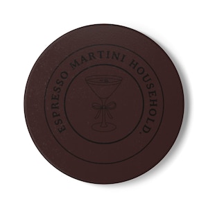 Martini Time Ceramic Coaster Set, Coffee Table Decor, Trendy Gift Idea, Cute Coasters, That Girl, Housewarming Present