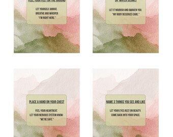 ADHD Nervous System Reset Cards - Anxiety Calming Tools (Digital Download)