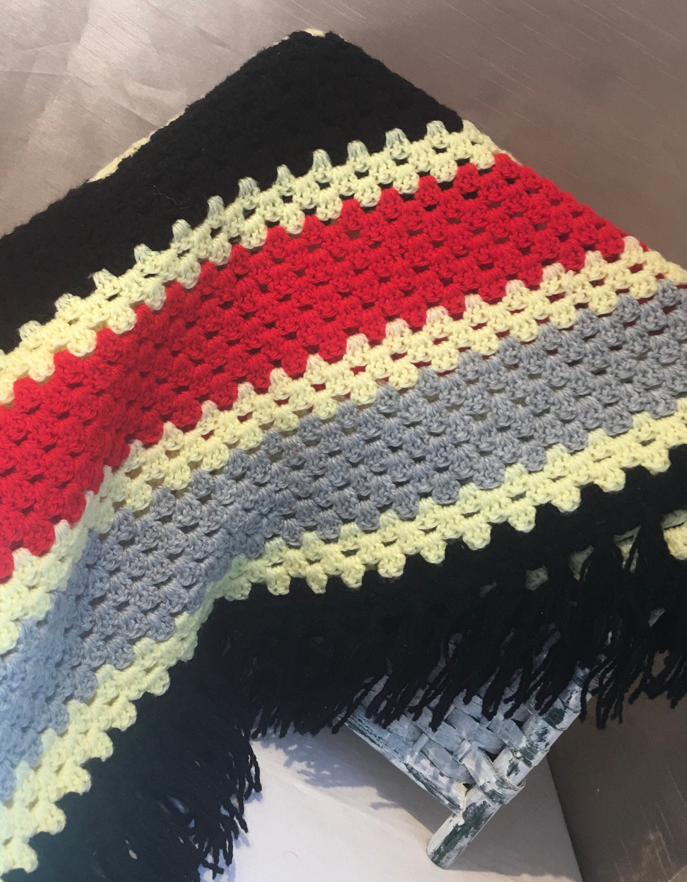 Handmade Afghan/ Throw Blanket. Etsy