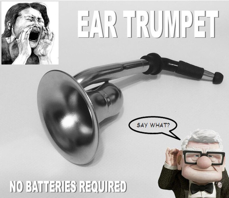 Ear Trumpet. Gag Gift Bugle Ear Trumpet for Those Who Deny They Are