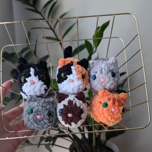No-Sew Mini Kitties Crochet Pattern PDF | Instructions ONLY | 6 in 1 Loaf Cats image 13