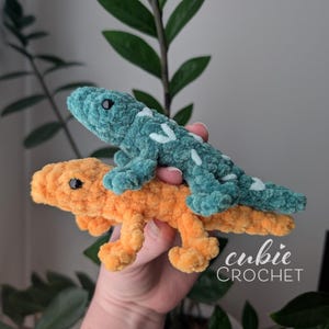 Little Lizard Crochet Pattern PDF | No Sew Lizard Amigurumi Pattern ...