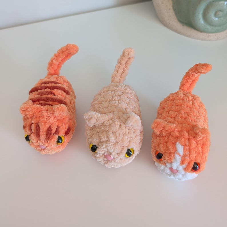 No-Sew Mini Kitties Crochet Pattern PDF | Instructions ONLY | 6 in 1 Loaf Cats image 20
