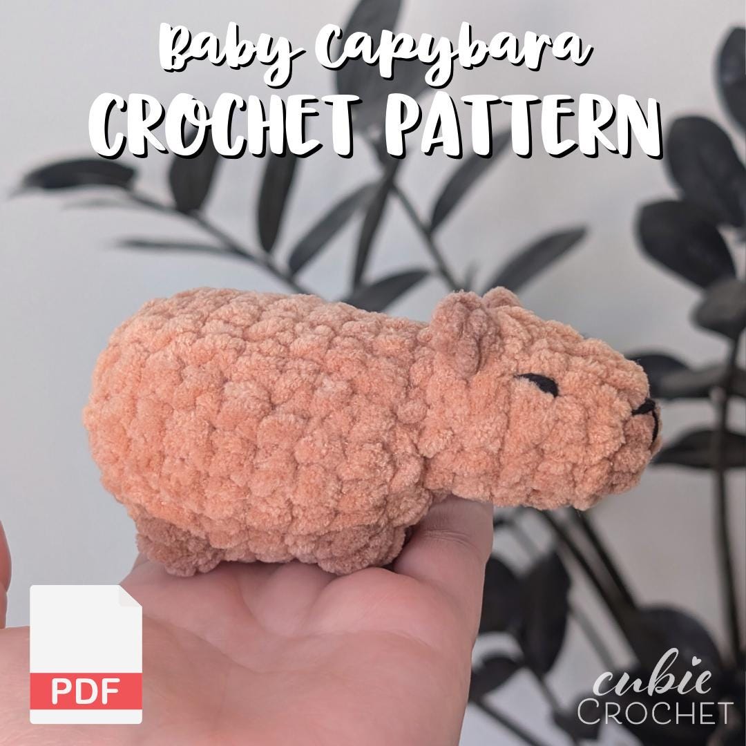 37 Capybara Crochet Patterns for Cute Amigurumi, Plushies, and Giftable Makes 17 No-Sew Baby Capybara Instructions Only