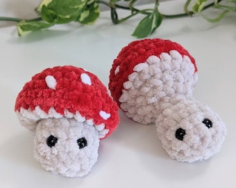 Crochet Mushie Pop Plushie | Soft Fidget Toy Popping Mushroom