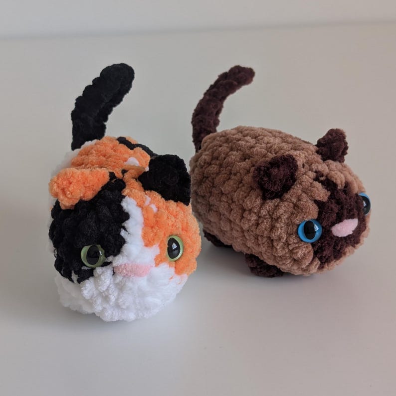 No-Sew Mini Kitties Crochet Pattern PDF | Instructions ONLY | 6 in 1 Loaf Cats image 17