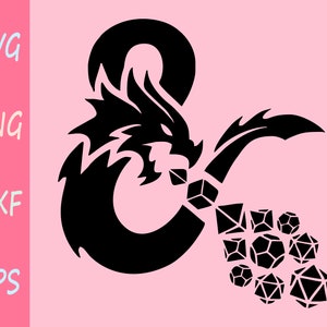 Dungeons And Dragons Vektor, DnD Vektor, Dungeons and Dragons svg, D&D Logo, DnD Logo, DnD Symbol, DnD Shirt, Cricut svg, eps, dxf, png