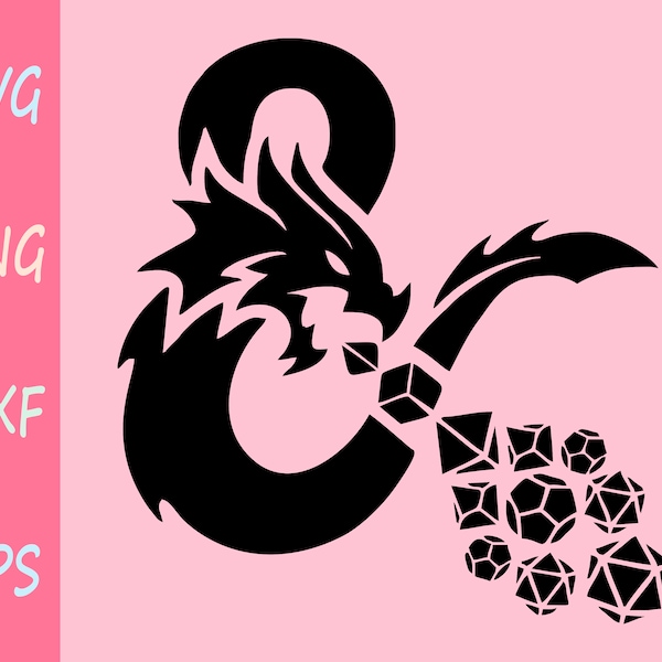 Dungeons And Dragons Vector, DnD Vector, Dungeons and Dragons svg, D&D Logo, DnD Logo, DnD icon, DnD Shirt, Cricut svg, eps, dxf, png