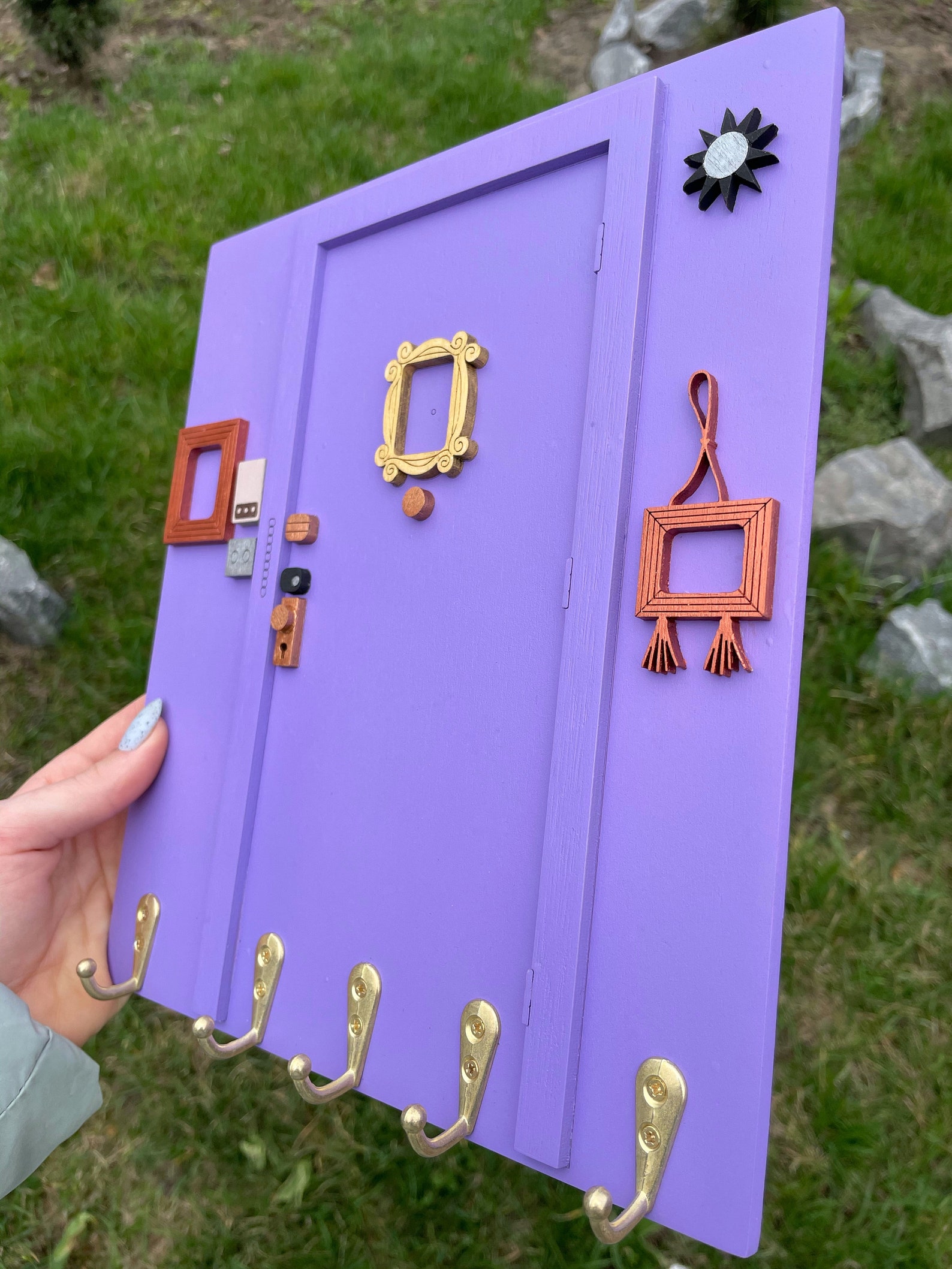 Monica's Door/ Wall Key Holder/ Friends Photoframe/ Etsy UK