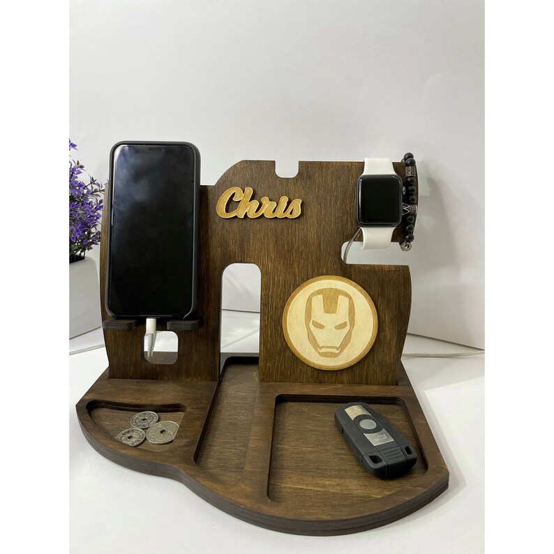 Docking Station/ Wooden Docking Station/ Gift Nightstand Etsy