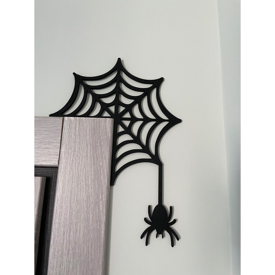 Halloween Door Corners/ Spider  Sign/ Halloween Door Decor/ Etsy
