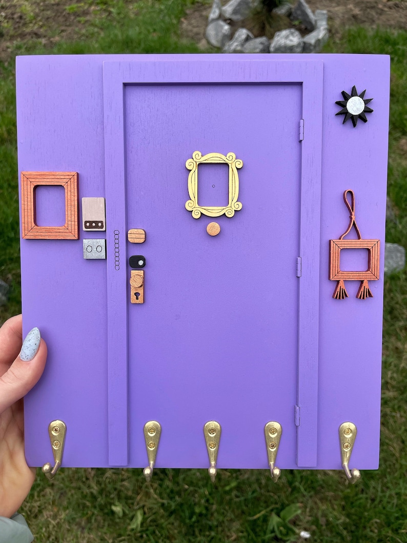 Monica's Door/ Wall Key Holder/ Friends Photoframe/ Etsy