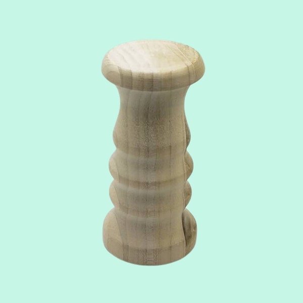 Unfinished Wood Pillar Candle Holder Etsy