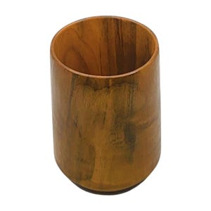 Handmade Wooden Cup | Rustic Wood Tumbler | Natural Wood Pen Holder, Brush Organizer, Unique Gift