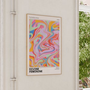 Trendy holographic wall art, Retro abstract colorful gradient poster, Aesthetic print, Vintage euphoria print, Euphoria Pastel Print