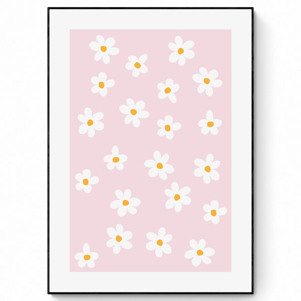 Daisy Wall Art Etsy