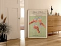 Sage Green Cheers Guest Check Print Bar Cart Poster Trendy Kitchen Art Alcohol Poster Retro Guest Check Print Preppy Cocktail Print Funky product logo
