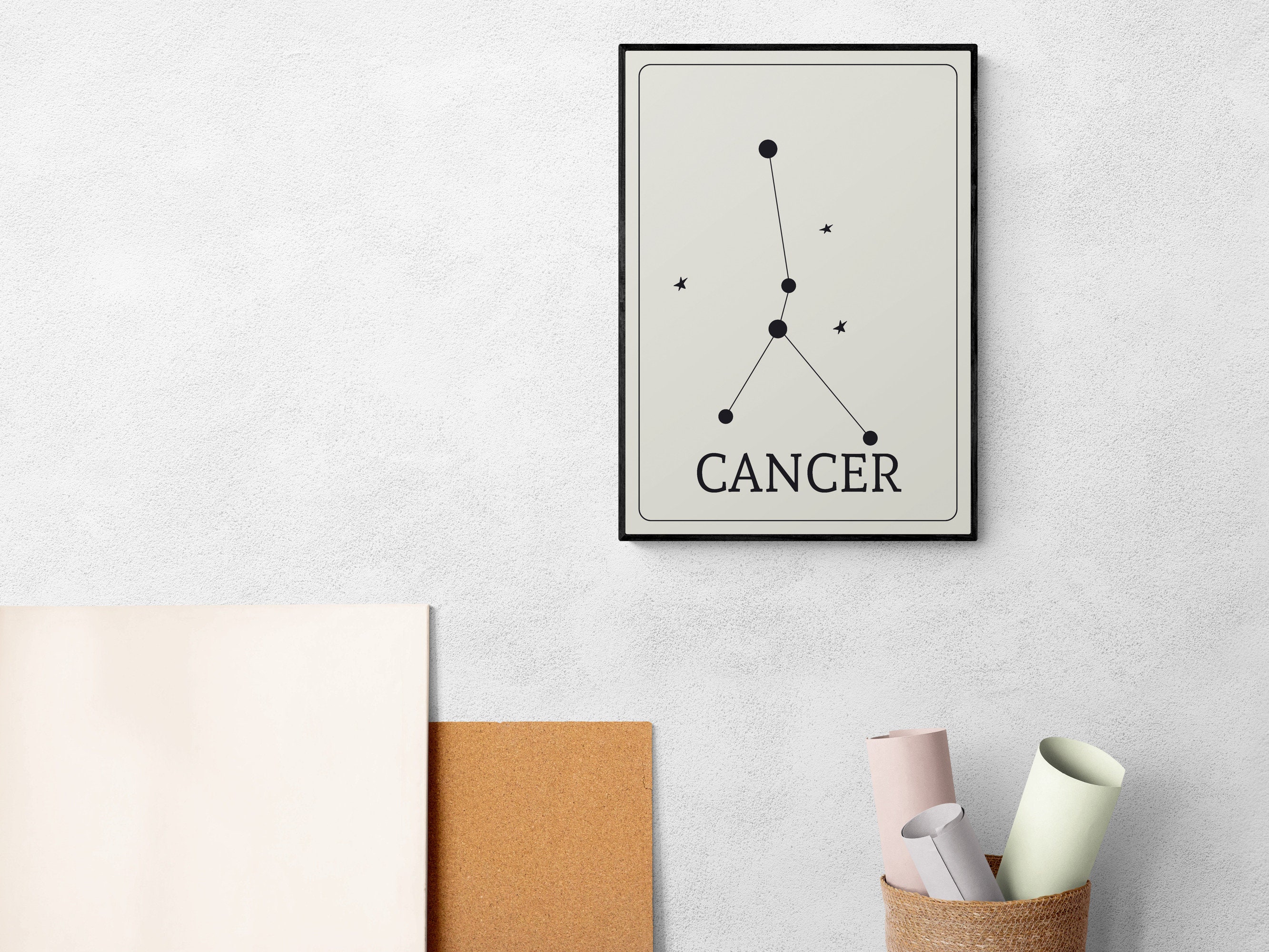 Cancer Wall Art Cancer Zodiac Print Astrology Gifts Cancer Etsy UK