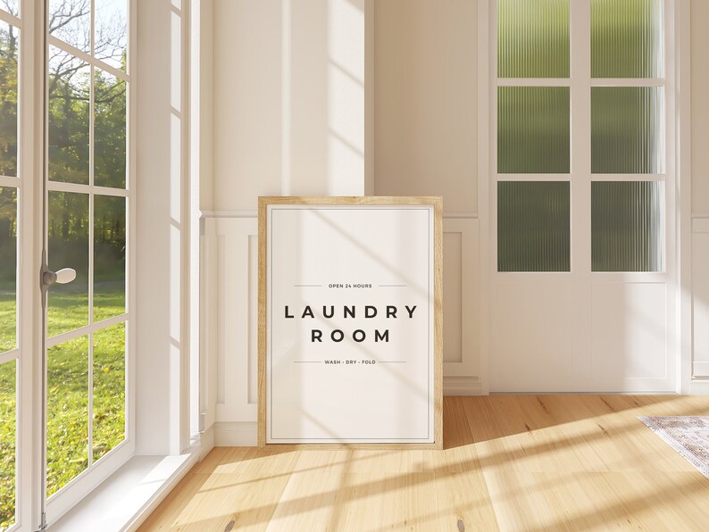 Laundry Room Print, Laundry Wall Decor, Laundry Room Sign, Laundry Room ...